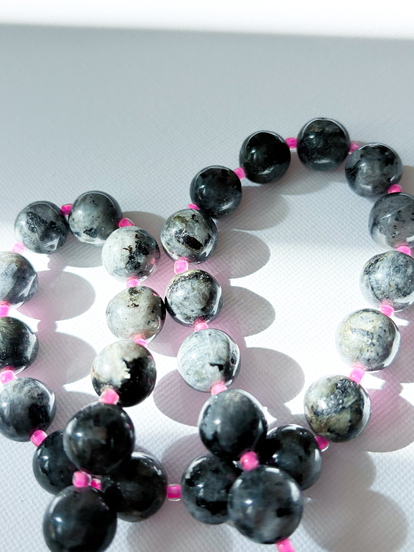 Neon Larvikite - chunky necklace