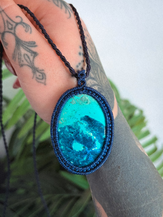 Shattuckite Necklace