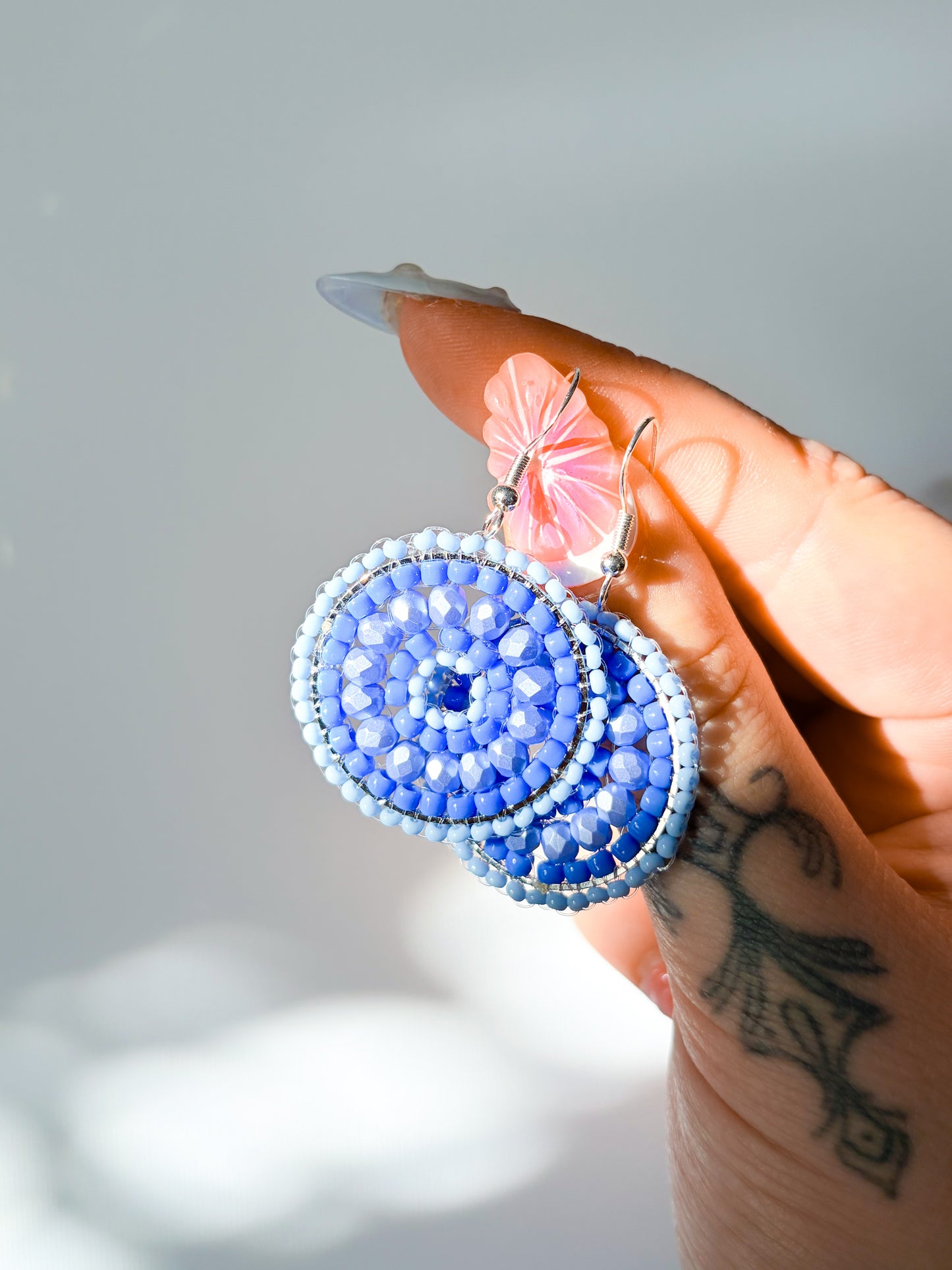 April Rain - beaded earrings