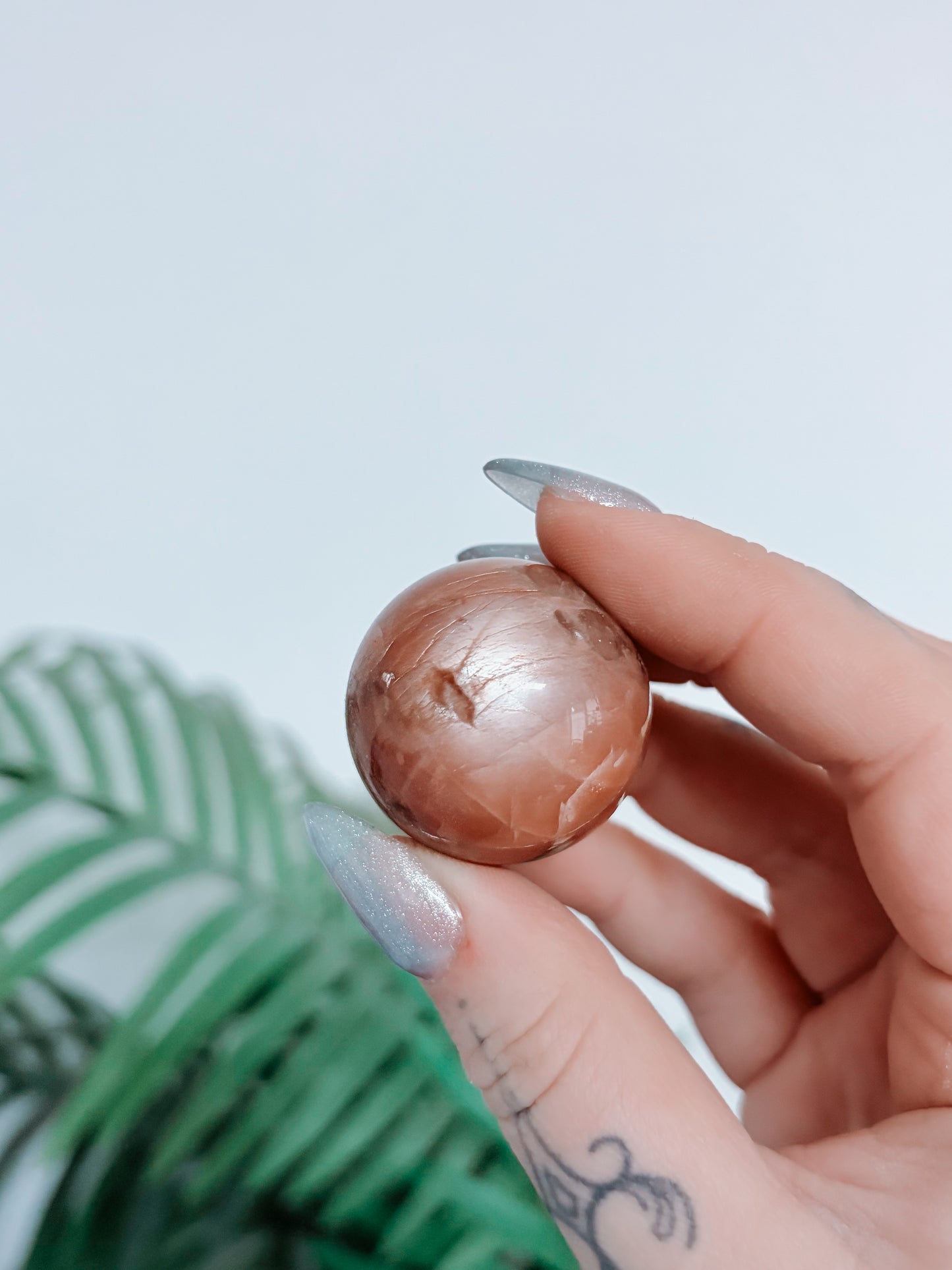 Peach Moonstone Sphere