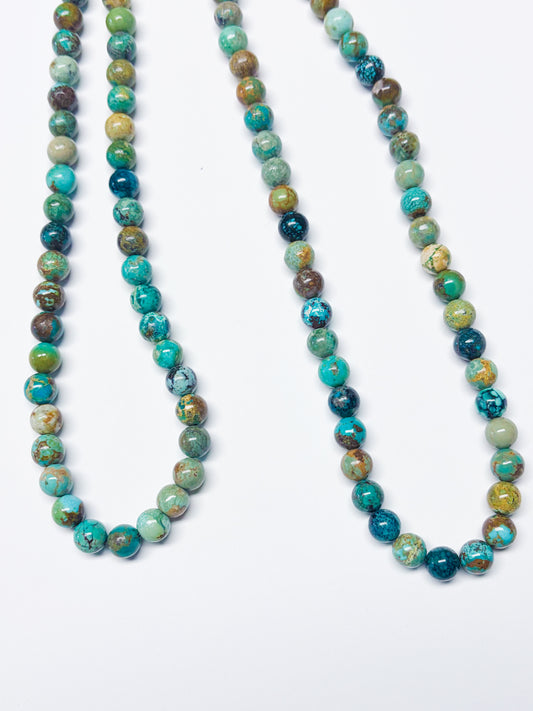African Turquoise Necklace - adjustable