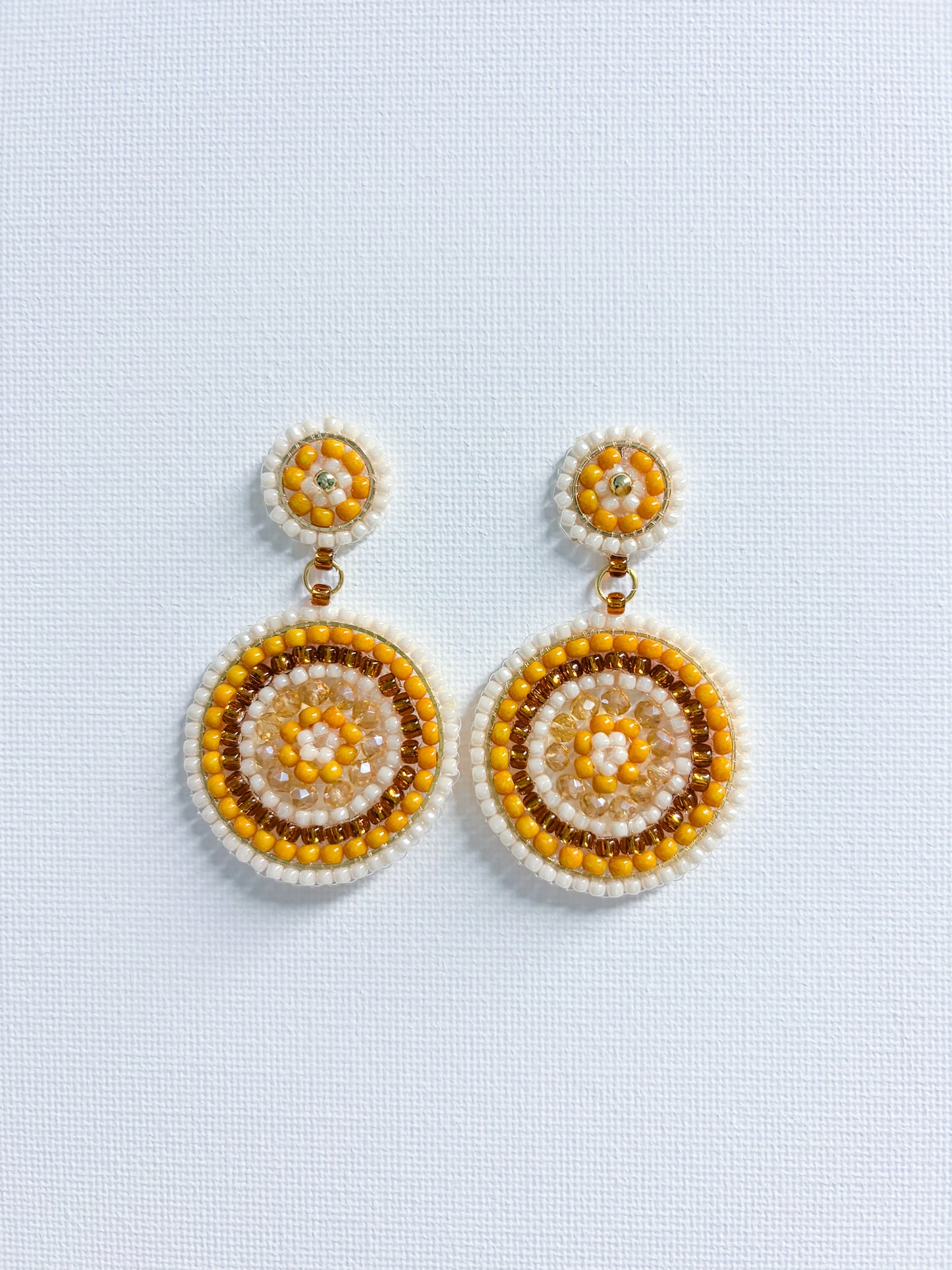 Pumpkin Patch - beaded earrings