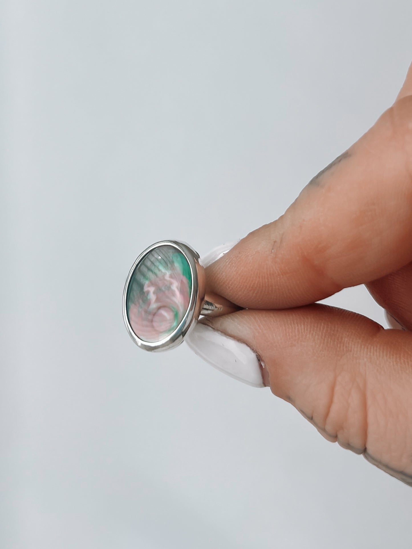 Black Mother of Pearl Ring