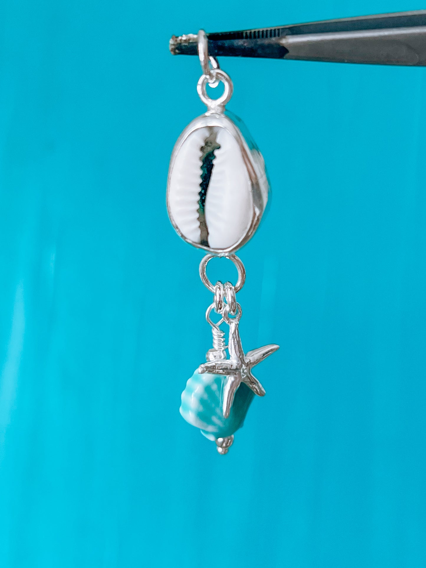 Cowrie Shell Charmception Pendant
