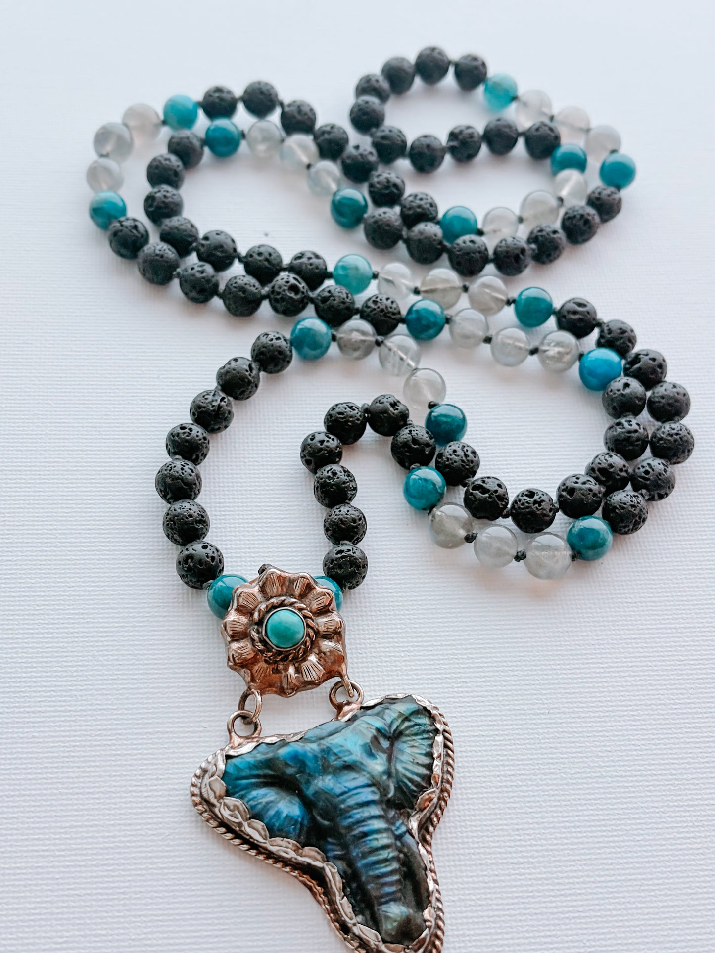 Labradorite Mala • 108 Mala Necklace