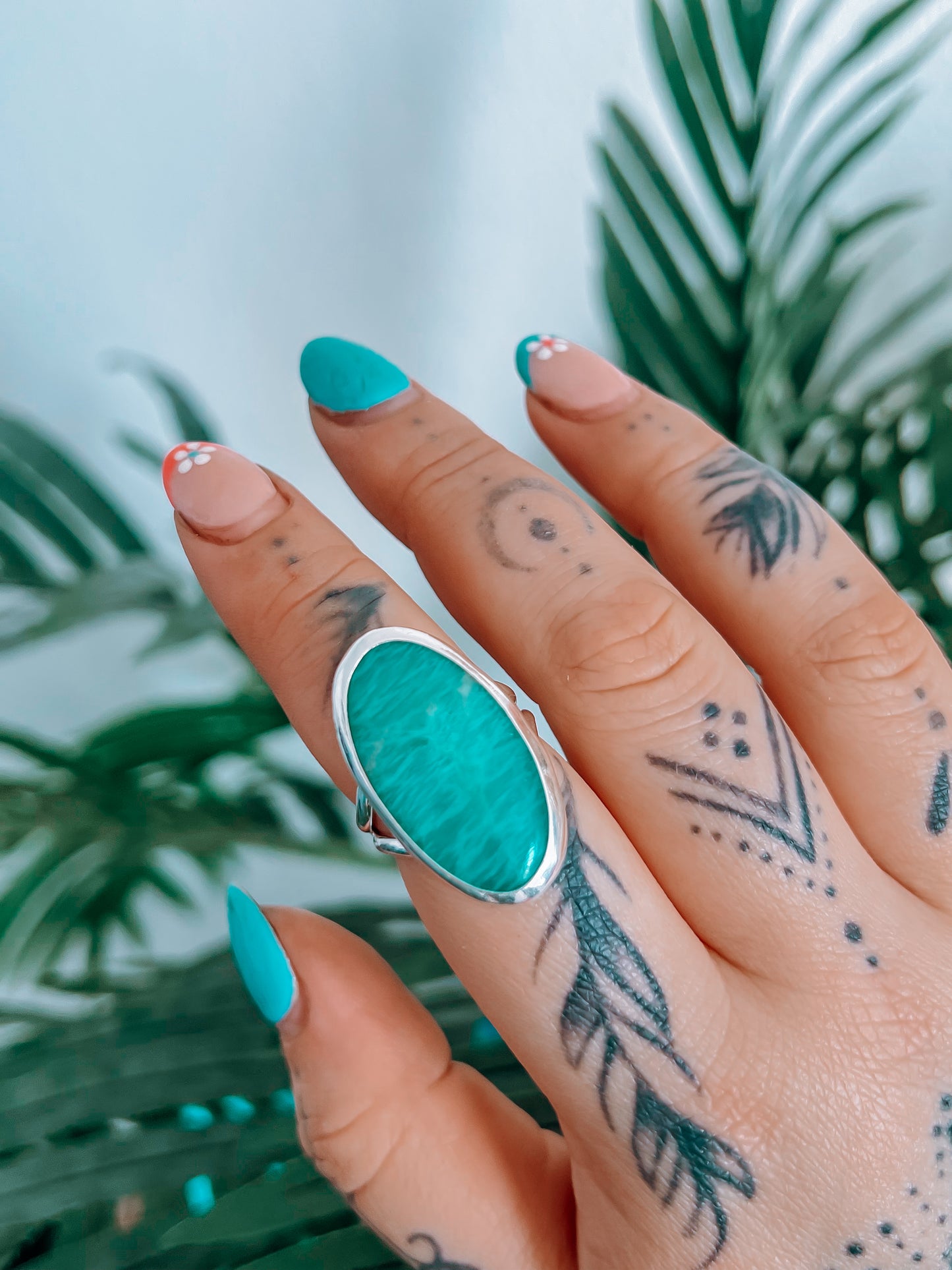 Amazonite Ring (8.5)