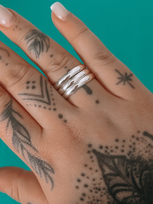 Silver Stacker Band (MTO)