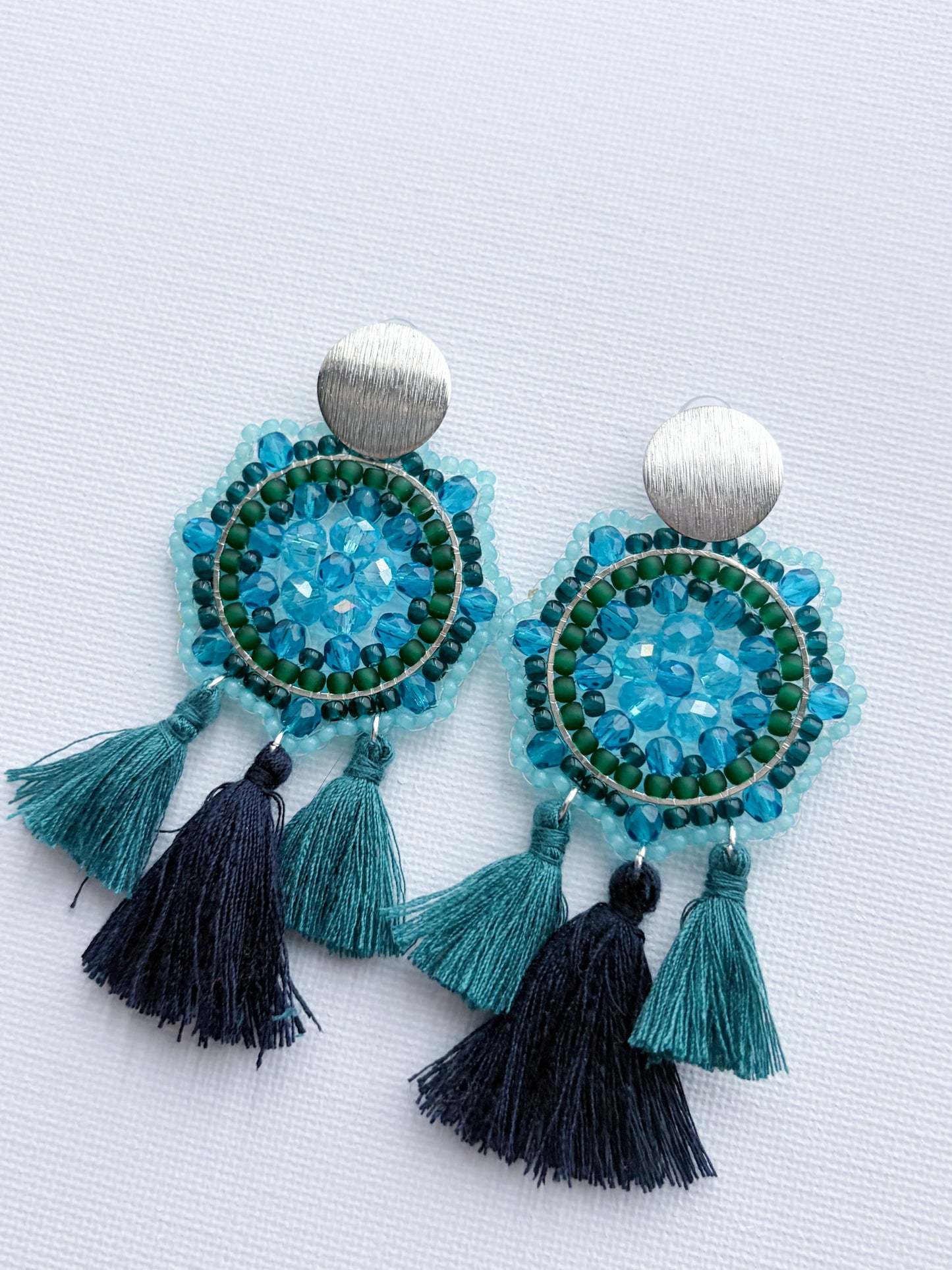 Lagoona Tassel - beaded earrings