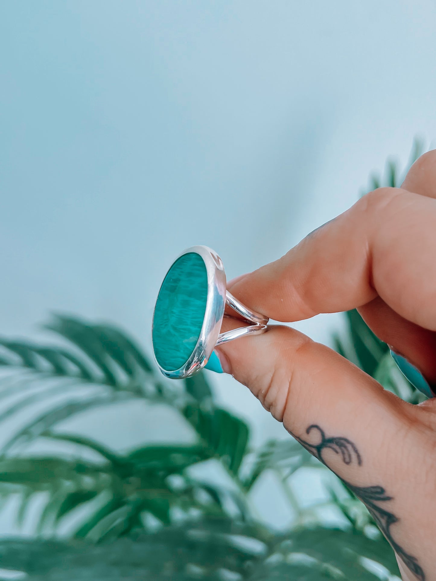 Amazonite Ring (8.5)