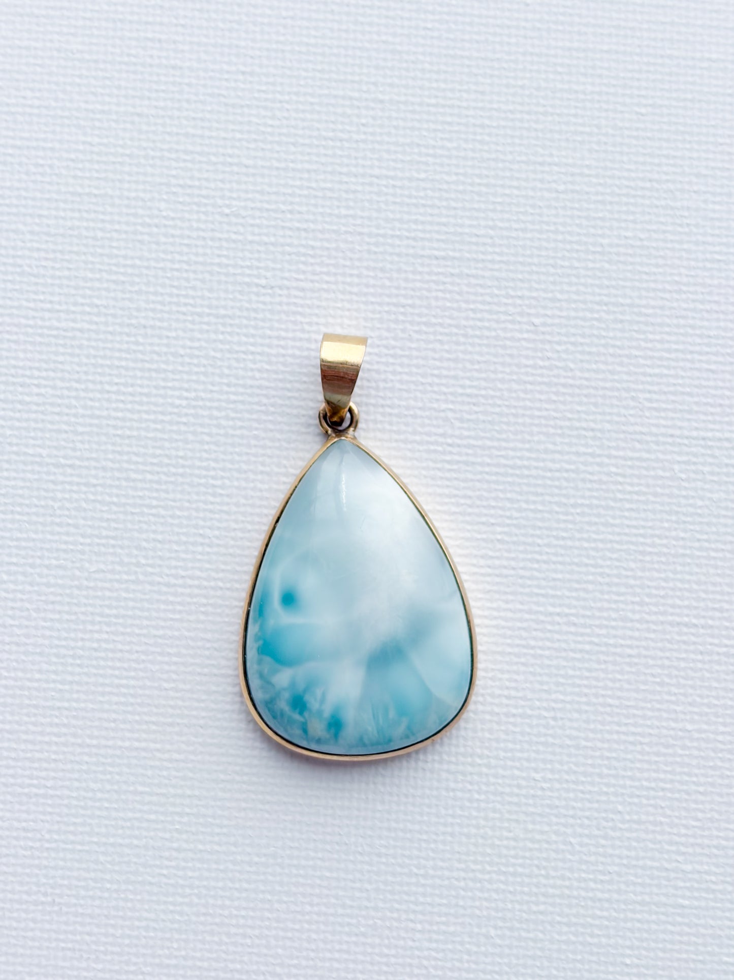 Larimar - 10ct Gold Pendant
