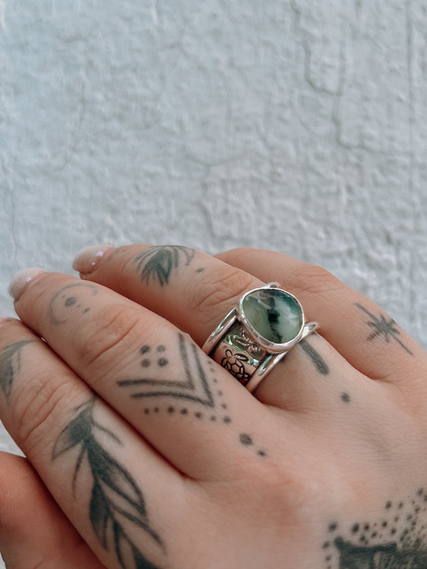 Chunky Aquamarine Ring (7.5)