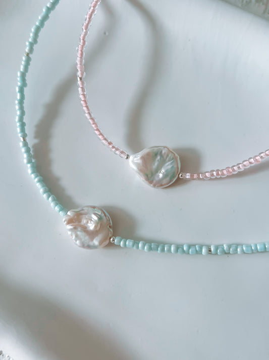Pastel Pearl Necklace