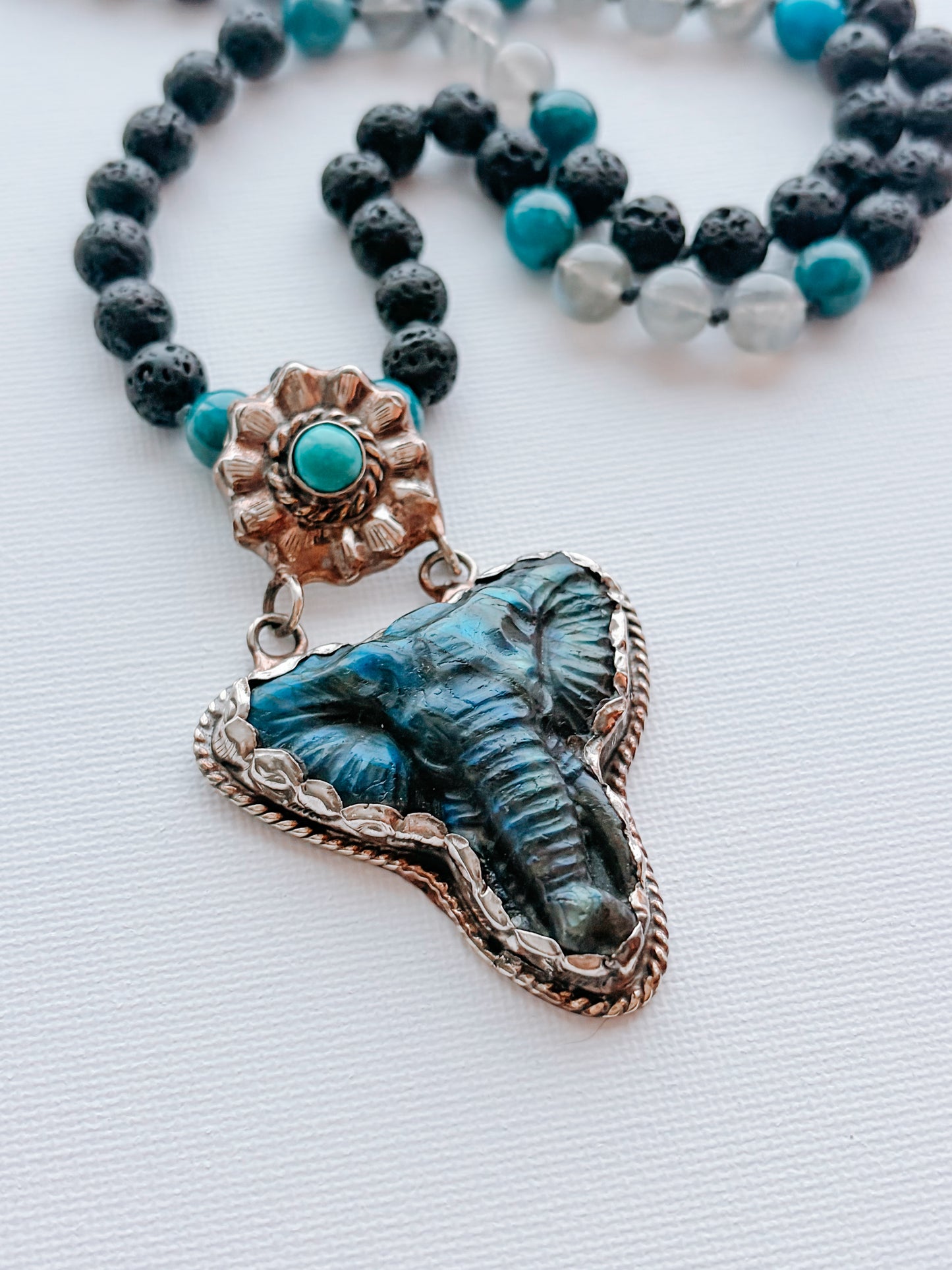 Labradorite Mala • 108 Mala Necklace