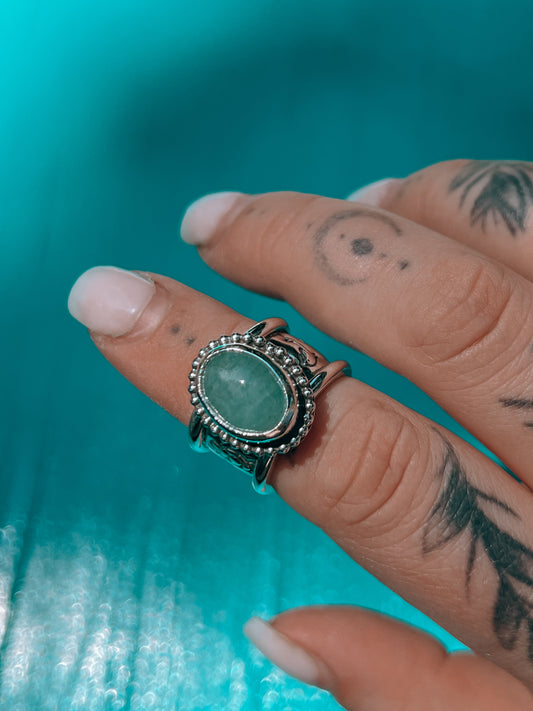 Chunky Aquamarine Ring (7.5)