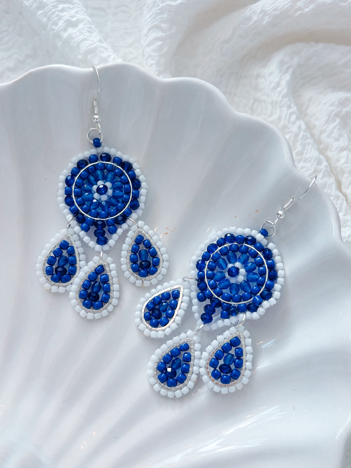 Athens - beaded earrings