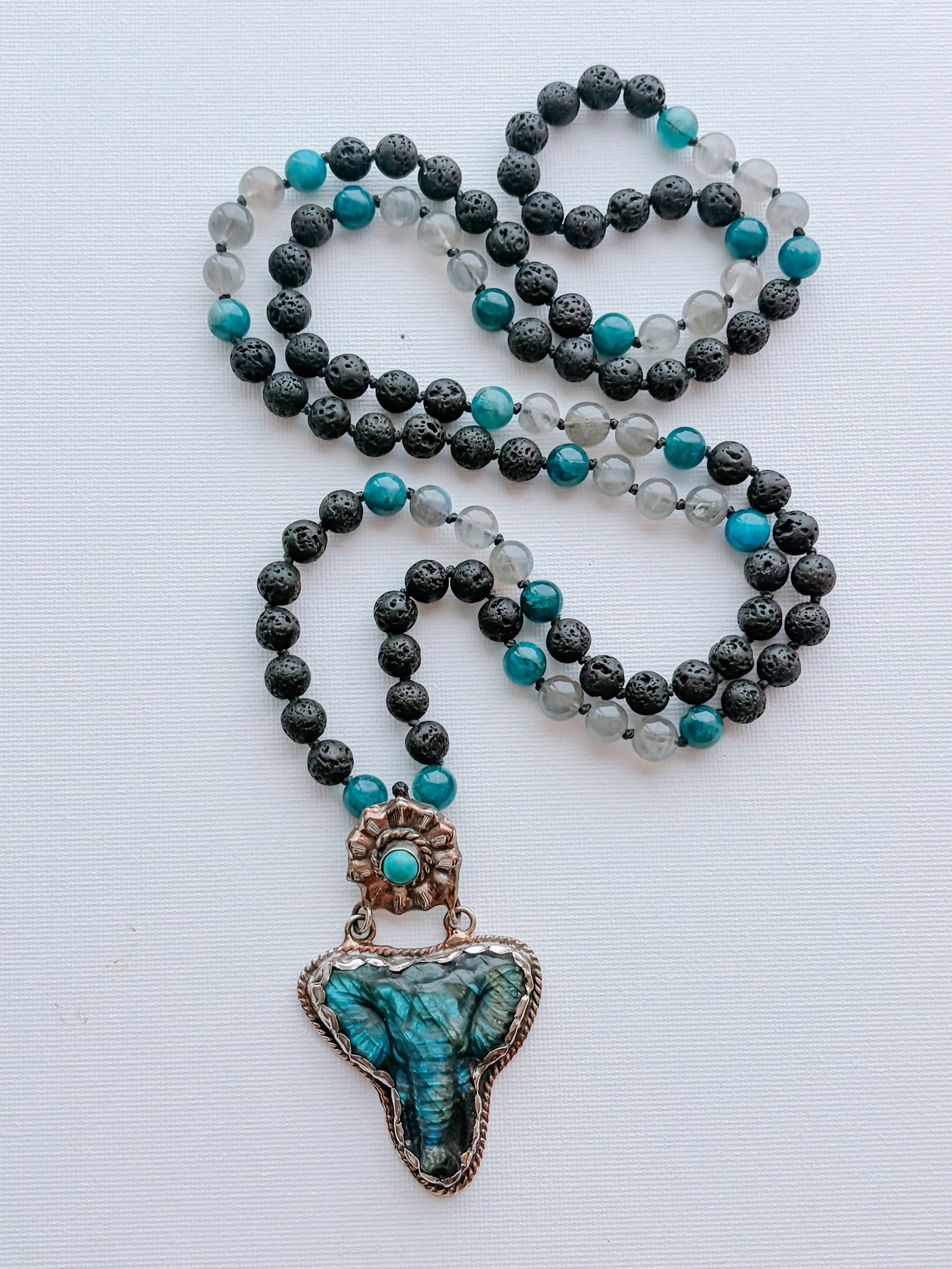 Labradorite Mala • 108 Mala Necklace